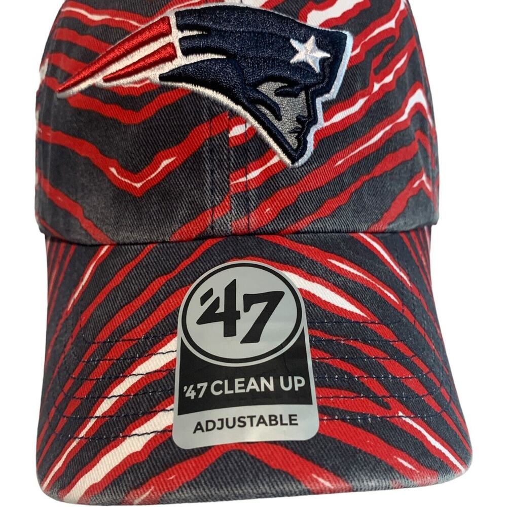 '47 Brand Clean Up Zubaz New England Patriots NFL Football Adjustable Hat Cap - Picture 12 of 13
